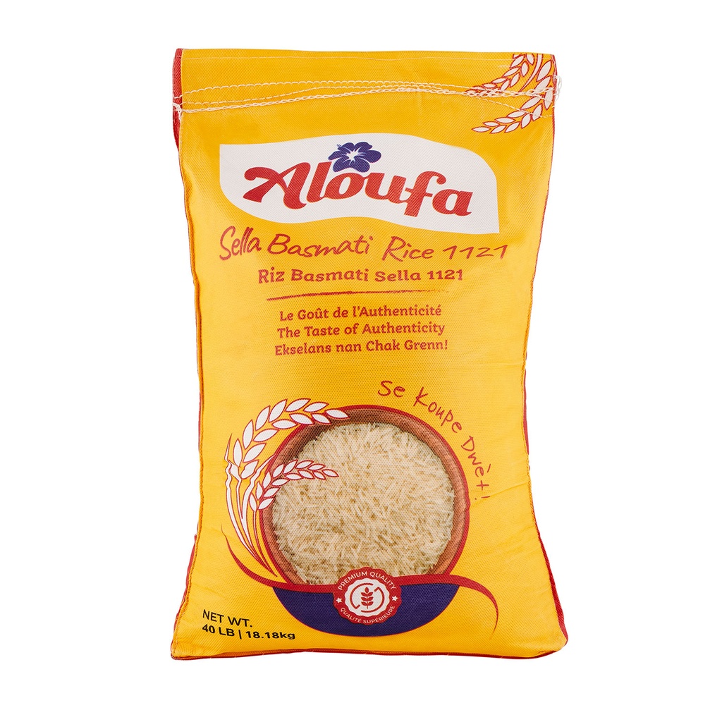 Aloufa - Sella basmati rice  40lbs