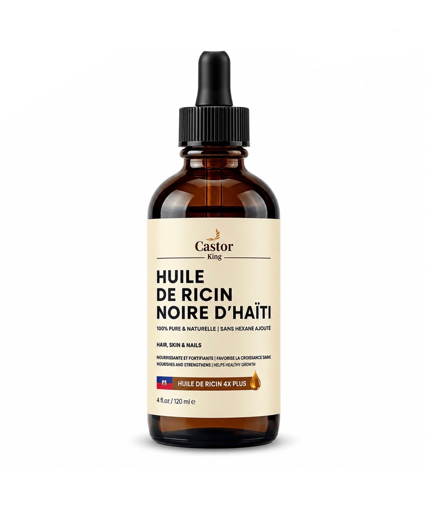 Castor Solèy - Huile de ricin noire d'Haiti 4oz