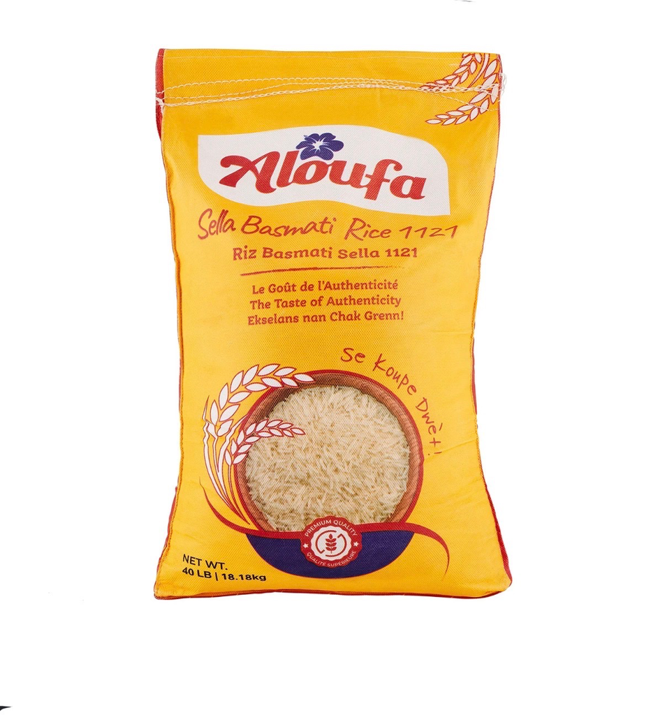 Aloufa - Sella basmati rice 40lbs